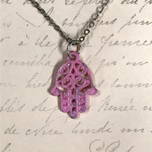 Load image into Gallery viewer, Hamsa Hand Charm Necklace
