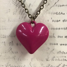 Load image into Gallery viewer, Lacquered Heart Charm Necklace
