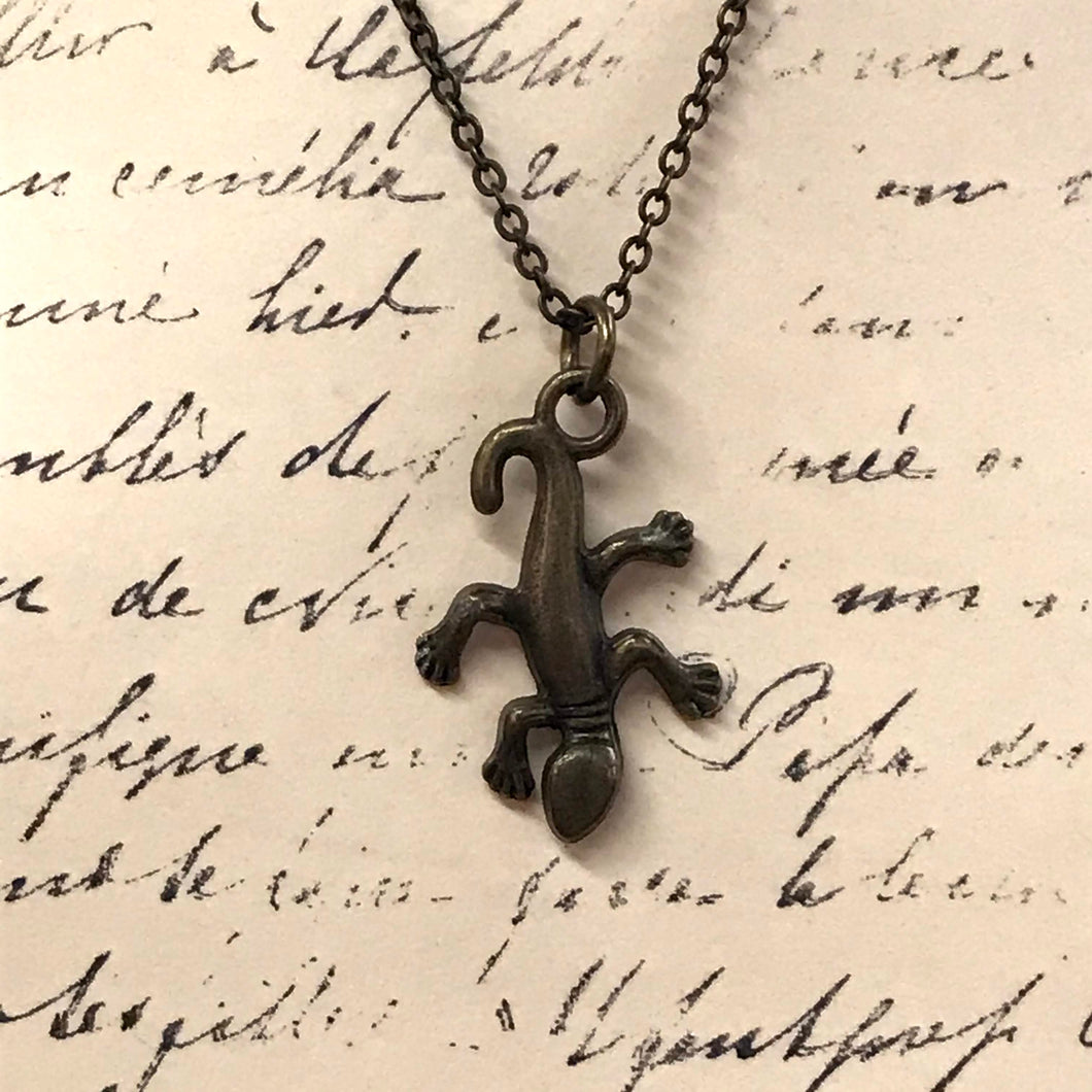 Lizard Charm Necklace