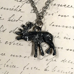 Moose 3D Charm Necklace