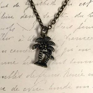 Palm Trees Charm Necklace