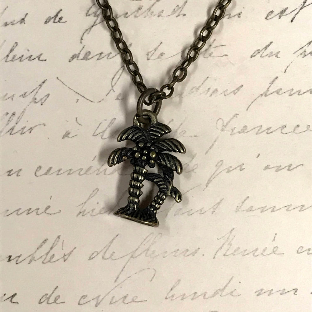 Palm Trees Charm Necklace