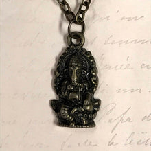 Load image into Gallery viewer, Seated Ganesh Charm Necklace
