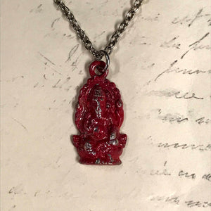 Seated Ganesh Charm Necklace