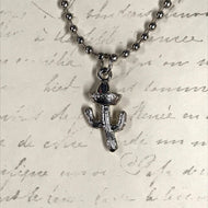 Sombrero Cactus Charm Necklace
