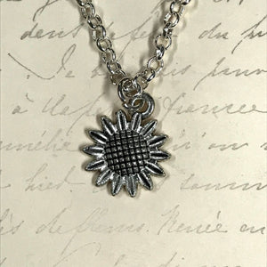 Sunflower Charm Necklace