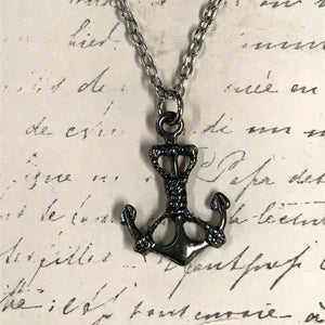 Tied Up Anchor Charm Necklace