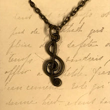 Load image into Gallery viewer, Treble Clef Charm Necklace
