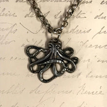 Load image into Gallery viewer, Twisty Octopus Charm Necklace
