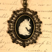 Load image into Gallery viewer, Unicorn Cameo Pendant Necklace
