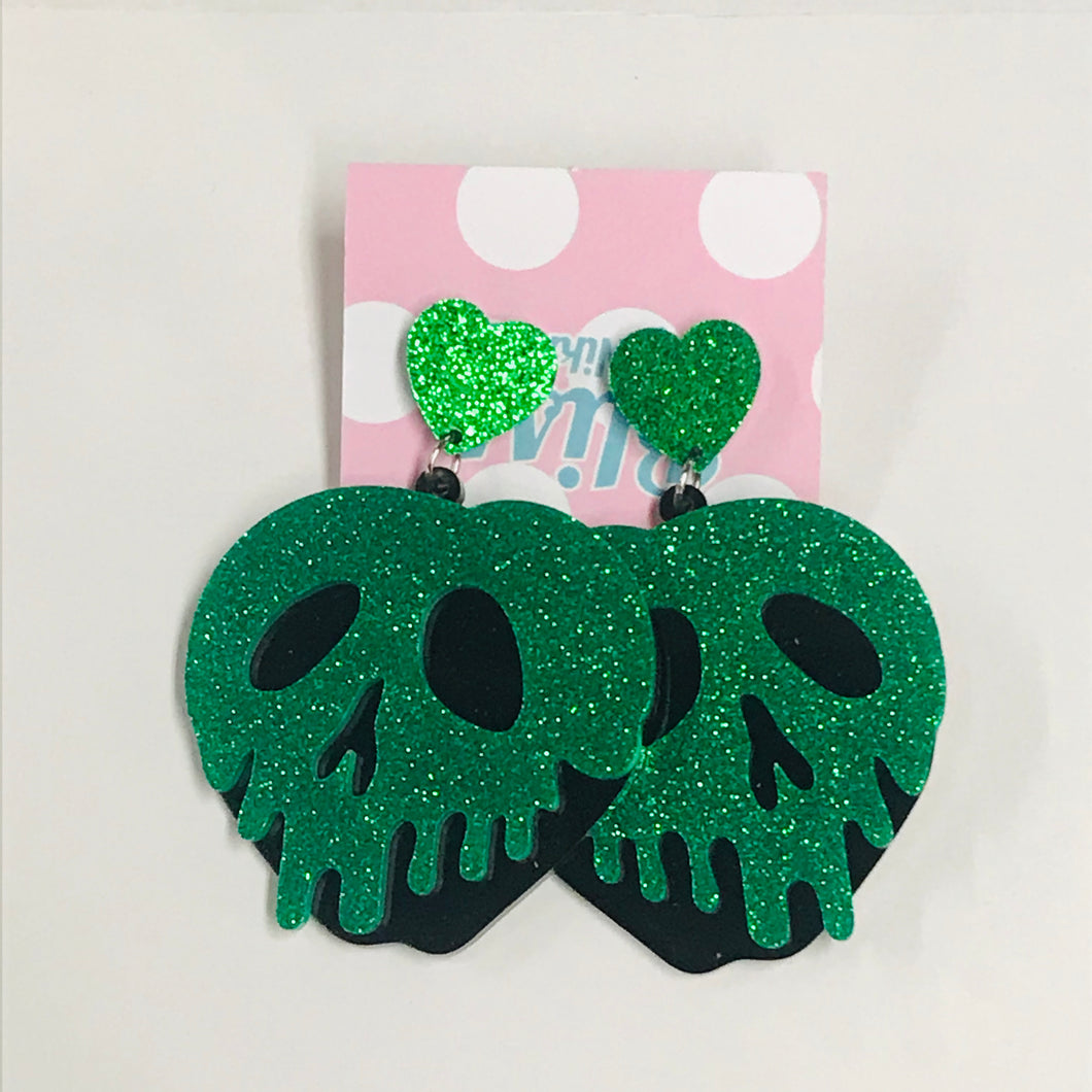 Poison Apple Acrylic Statement Earrings