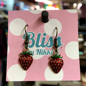 Strawberry Charm Earrings