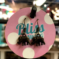 Little Elephant Charm Earrings
