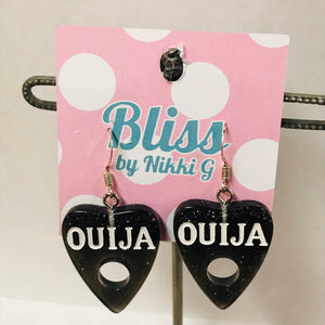Mini Ouija Planchette Earrings