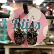 LAST CHANCE Misc Owl Charm Earrings
