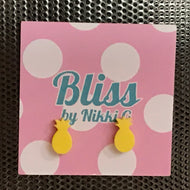 Rainbow Pineapple Stud Earrings