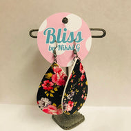 Printed Leather Earrings