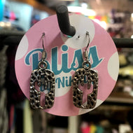 Punched Out Cactus Charm Earrings