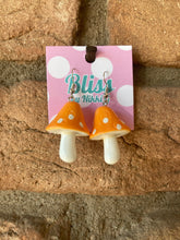 Load image into Gallery viewer, Rainbow Large 3D Mushrooms Earrings- More Colors Available!
