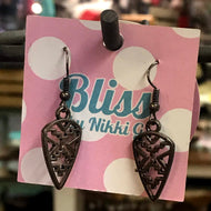 Tribal Arrowhead Charm Earrings