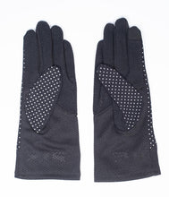 Load image into Gallery viewer, Black Cat Pin Dot Gloves
