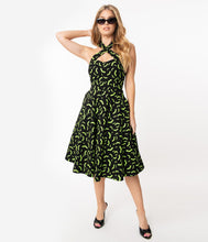 Load image into Gallery viewer, neon green bat dress
