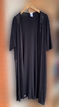Load image into Gallery viewer, Long Black Gem Kimono
