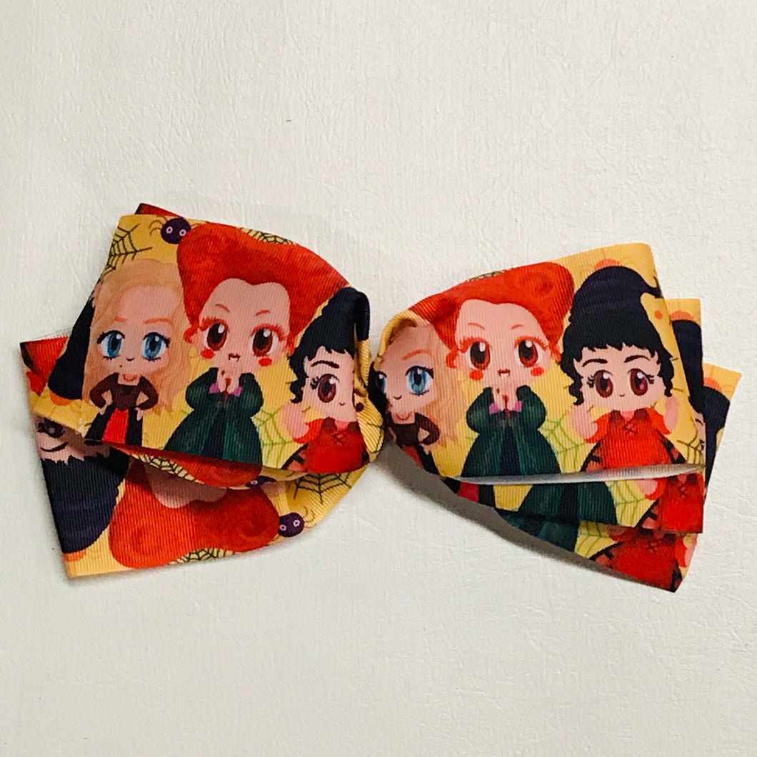Hocus Pocus Sanderson Sisters Xtra Large Hand Made Hair Bow