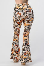 Load image into Gallery viewer, Monarch Butterfly Print Bell Bottom Leggings
