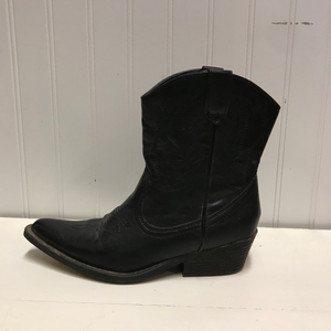 Black Ankle Cowboy Boots