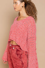 Load image into Gallery viewer, Silena Pink Cropped Knit Sweater
