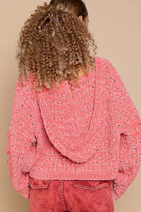 Silena Pink Cropped Knit Sweater