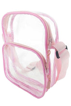 Load image into Gallery viewer, Clear Double Pocket Purse with Nylon Strap- More Colors Available!
