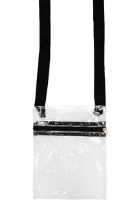 Clear Passport Size Crossbody Purse