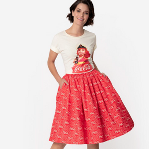 Coca Cola Print Skirt