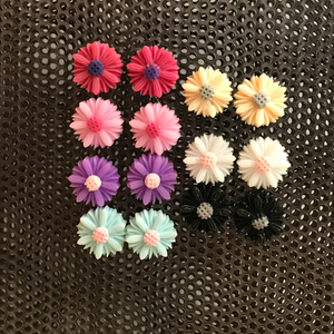 Colorful Daisy Stud Earrings