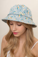 Daisy Denim Bucket Hat