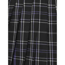 Load image into Gallery viewer, Daria Nancy Black and Purple Check Pleated Mini Skirt
