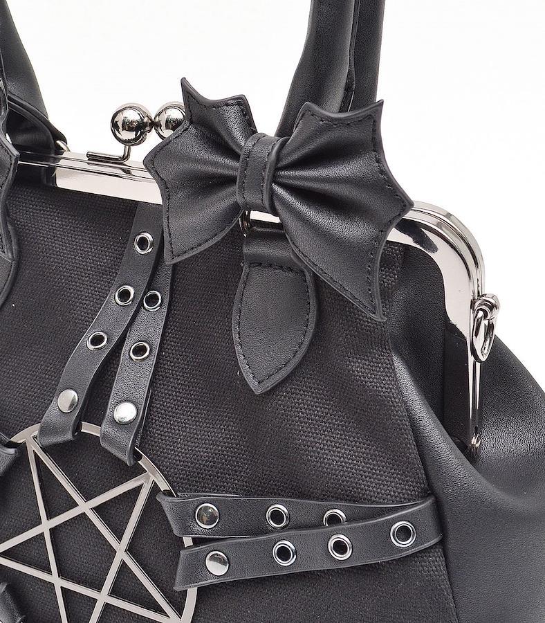 PENTAGRAM HOBO BAG - Black, harness Purse  