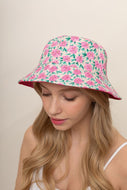 Pink Floral Bucket Hat