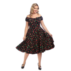 Dolores Cherry Doll Dress- BACK IN STOCK!
