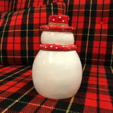 Load image into Gallery viewer, Jolly Plenitude Snowman Cookie Jar
