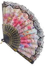 Load image into Gallery viewer, Floral Lace Trim Hand Fan- More Styles Available!
