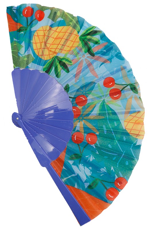 Itty Bitty Fruit Print Novelty Hand Fan- More Styles Available!