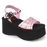 Funn Pink Spider Platform Strappy Sandal