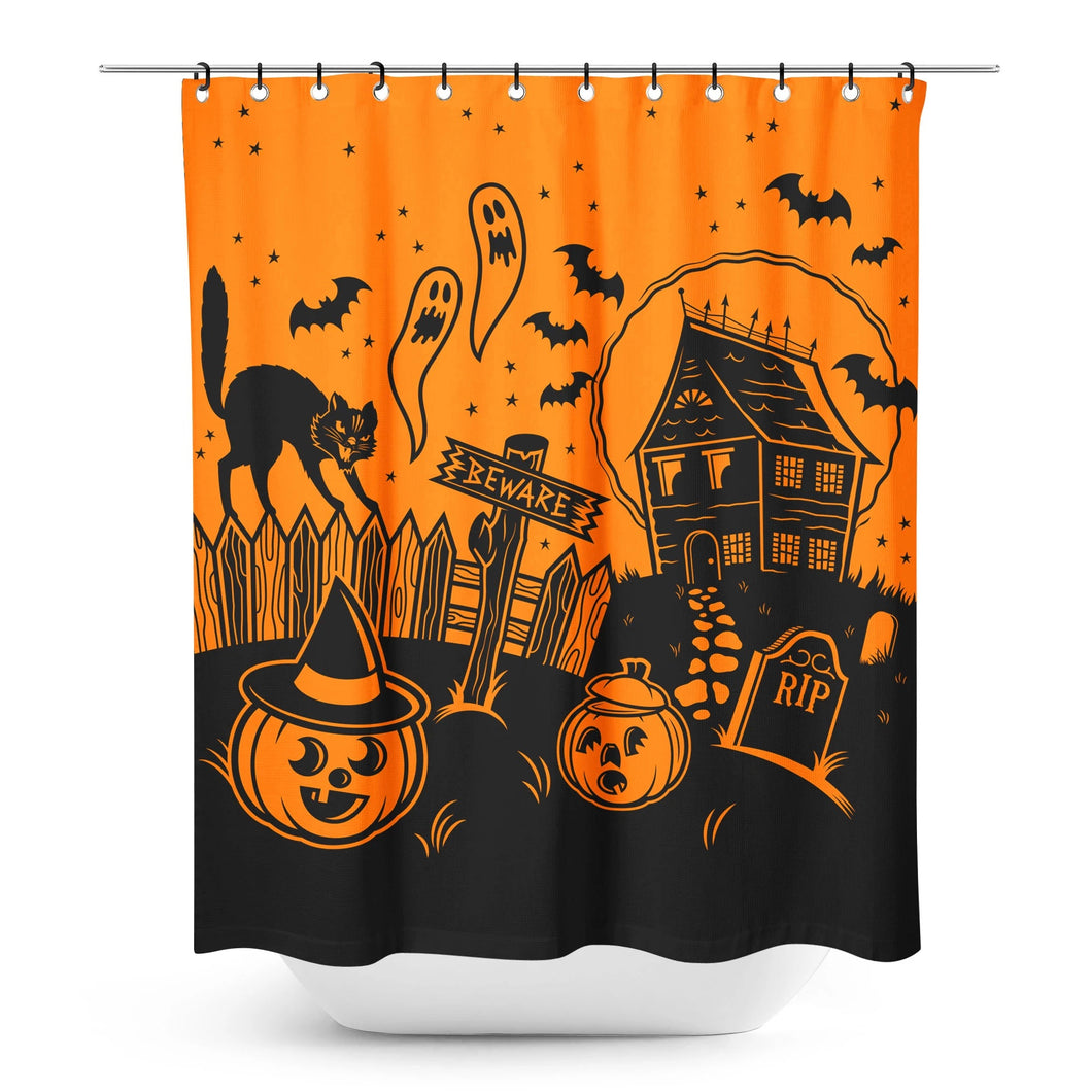 Haunted House Shower Curtain