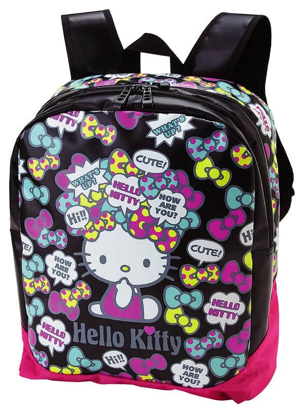 Hello Kitty Pink and Black Speech Bubble Collage Backpack Pink House Boutique Hello Kitty Pink and Black Speech Bubble Collage Backpack Pink House Boutique