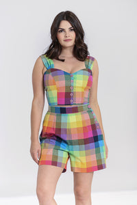Lucia Rainbow High Waist Shorts