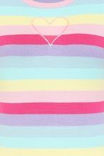 Load image into Gallery viewer, Pastel Stripe Love Heart Top
