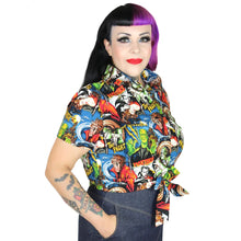 Load image into Gallery viewer, Universal Monsters Knot Tie Top
